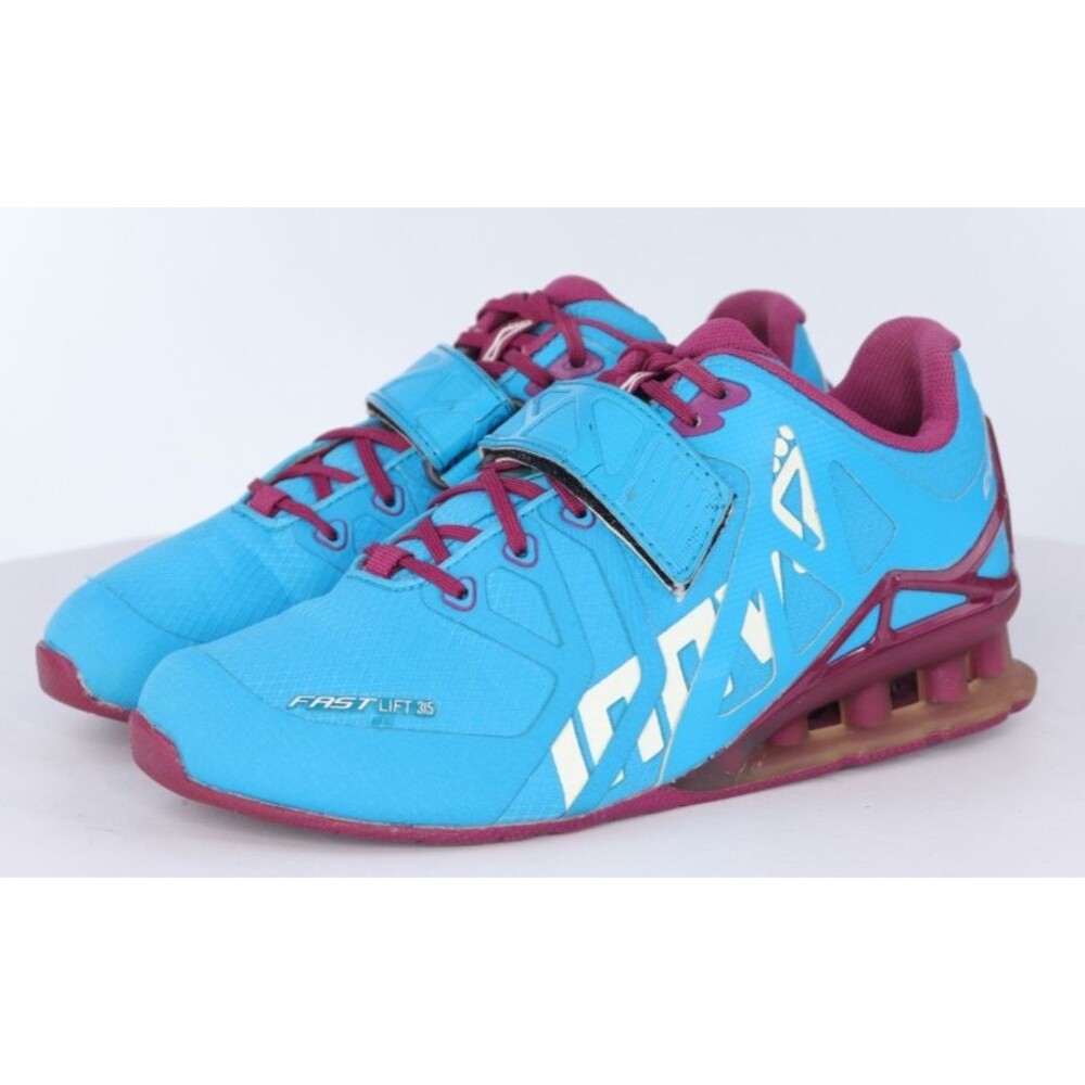 Inov8 Fast Lift 315 Women's Weight Lifting Shoes Size 6 Blue Maroon